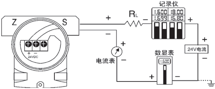 法蘭式差壓變送器接線圖